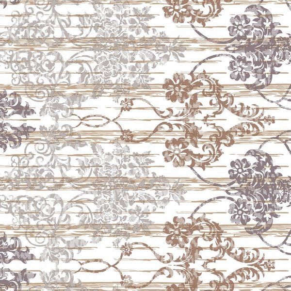 Floral Stripe Repeat Pattern — original textile pattern for floral licensing