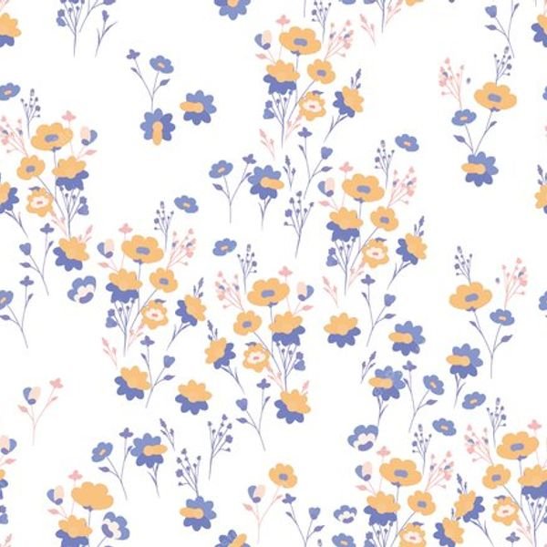 Small Floral Repeat Pattern — original textile pattern for floral licensing