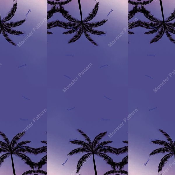 Tropical Palm Repeat Pattern — original textile pattern for botanical licensing