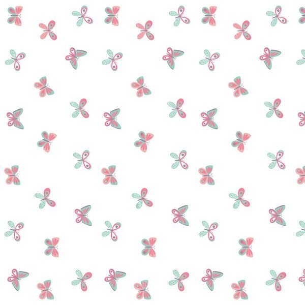 Small Floral Cross Pattern — original textile pattern for floral licensing