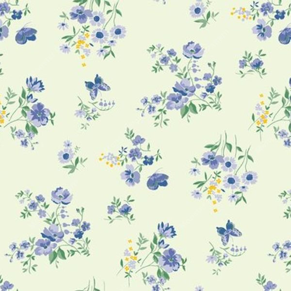 Small Floral Repeat Pattern — original textile pattern for floral licensing