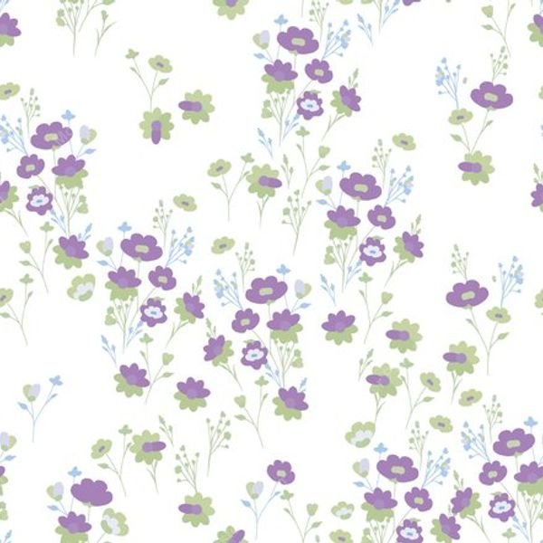 Small Floral Repeat Pattern — original textile pattern for floral licensing