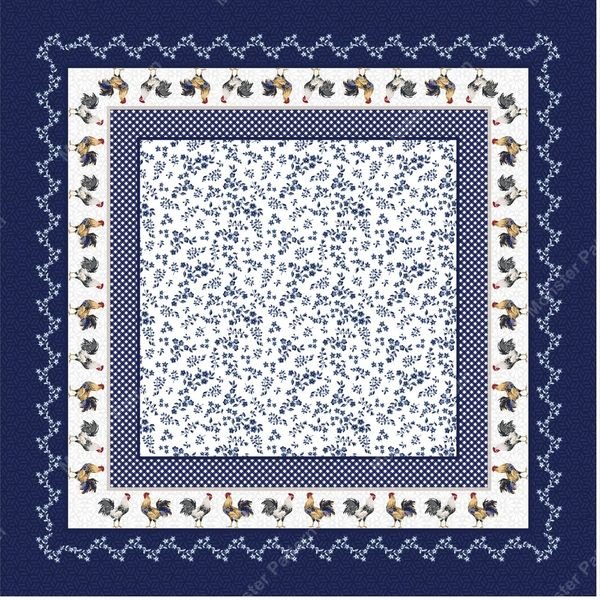 Three Panel Border Pattern — original textile pattern for floral licensing