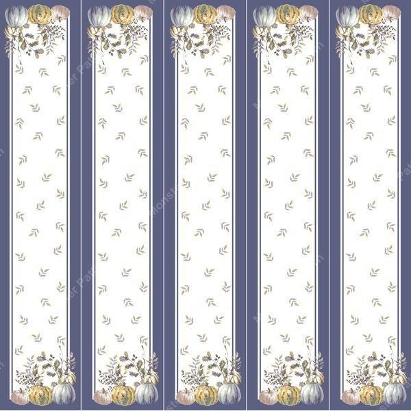 Pumpkin and Leaf Stripe — original textile pattern for floral licensing