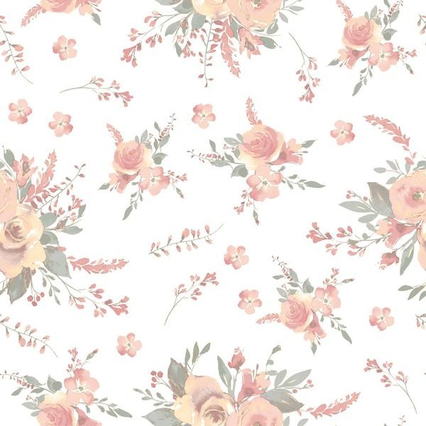 Floral Repeat Pattern — original textile pattern for floral licensing