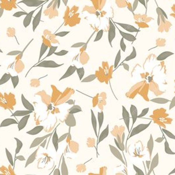 Small Floral Repeat Pattern — original textile pattern for floral licensing