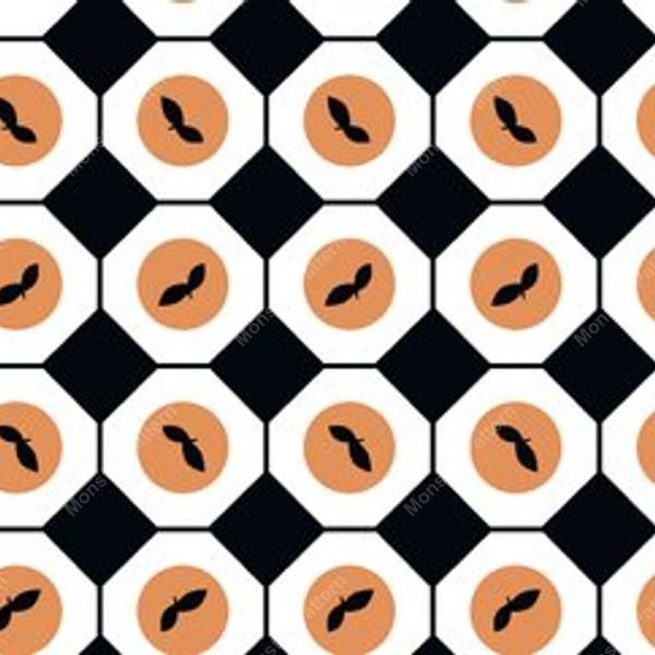 Black and White Floral Pattern — original textile pattern for floral licensing