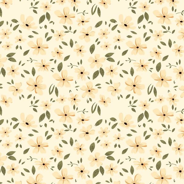 Small Floral Repeat Pattern — original textile pattern for floral licensing