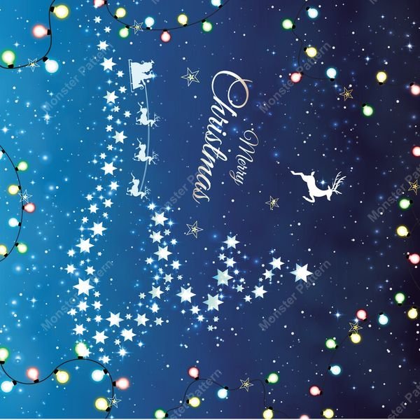 Christmas Night Sky Pattern — original textile pattern for tabletop licensing