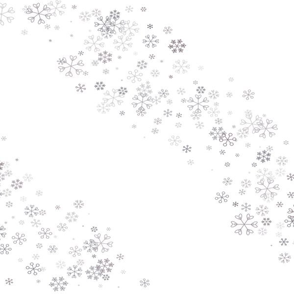 Snowflake Scatter Pattern — original textile pattern for tabletop licensing