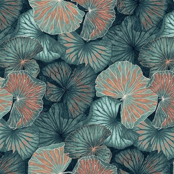 Ginkgo Leaf Pattern — original textile pattern for botanical licensing
