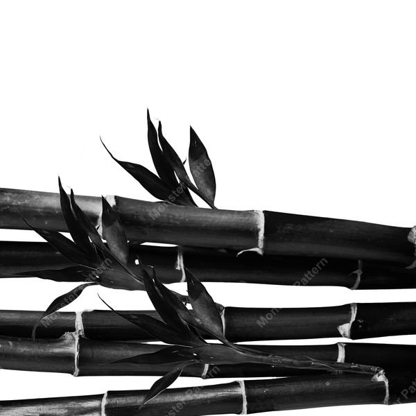 Bamboo Stems Pattern — original textile pattern for botanical licensing