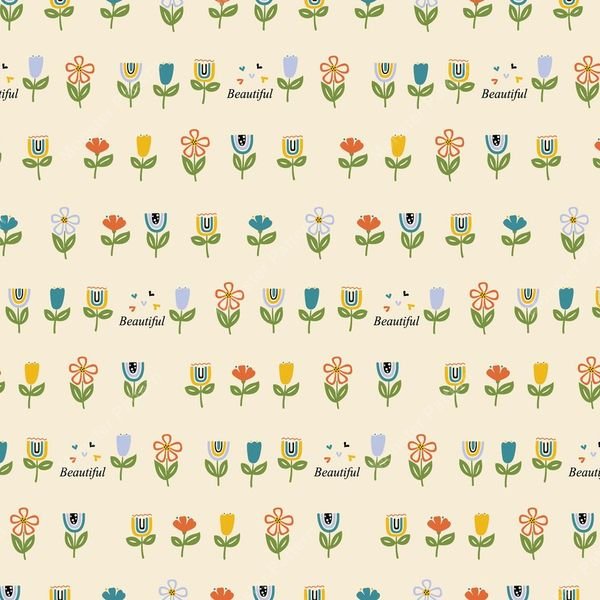 Floral Repeat Pattern — original textile pattern for floral licensing