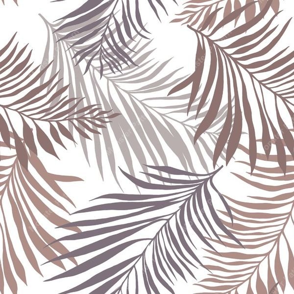 Palm Frond Repeat Pattern — original textile pattern for botanical licensing
