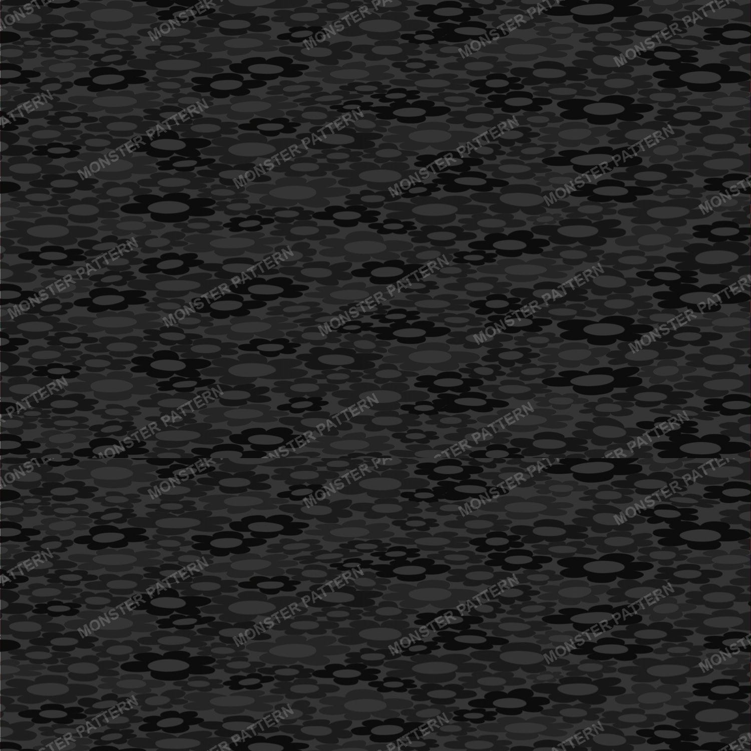 Dark Floral Dots Pattern — original textile pattern for floral licensing