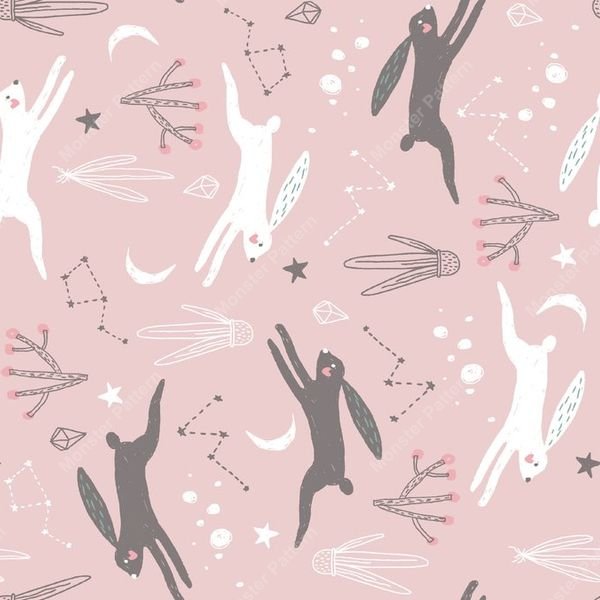 Jumping Cats Pattern — original textile pattern for nursery licensing