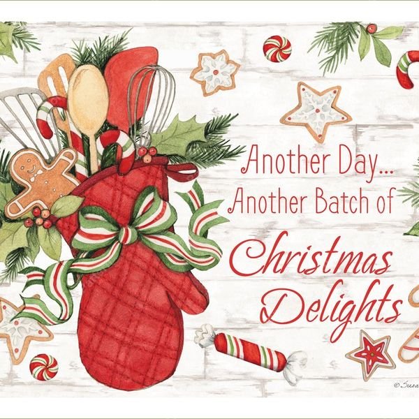Christmas Delights Repeat — original textile pattern for nursery licensing