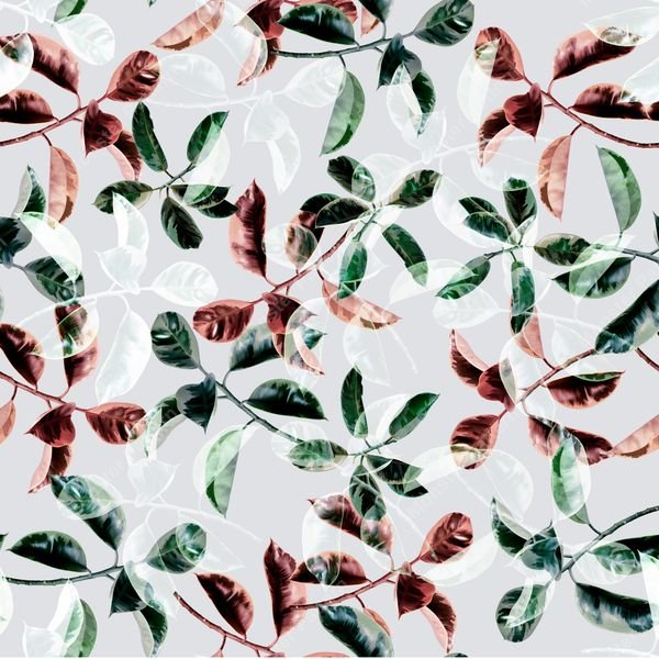 Botanical Leaf Repeat — original textile pattern for botanical licensing