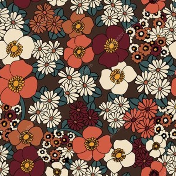 Floral Repeat Pattern — original textile pattern for floral licensing