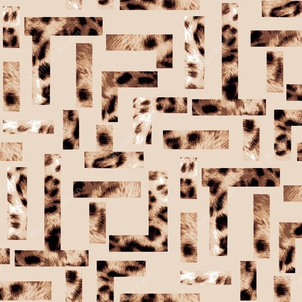 Leopard Print Maze Pattern — original textile pattern for nursery licensing
