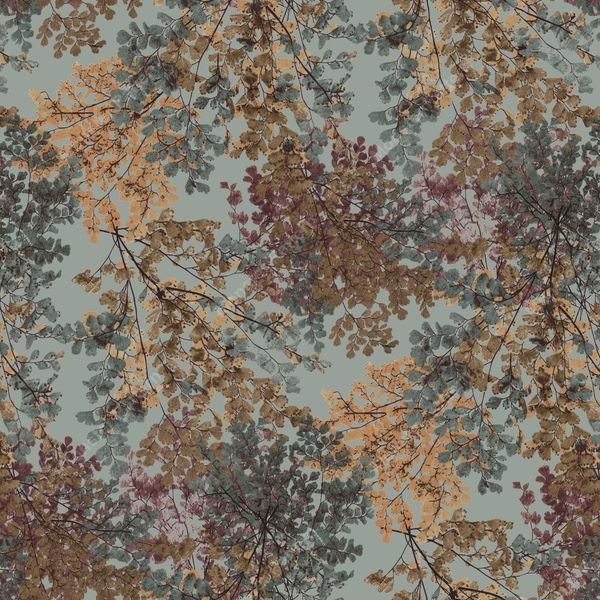 Tree Canopy Repeat Pattern — original textile pattern for botanical licensing