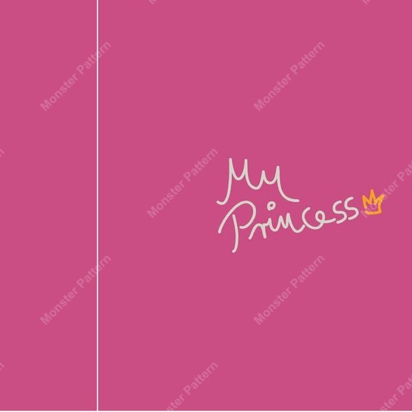 My Princess Repeat Pattern — original textile pattern for nursery licensing