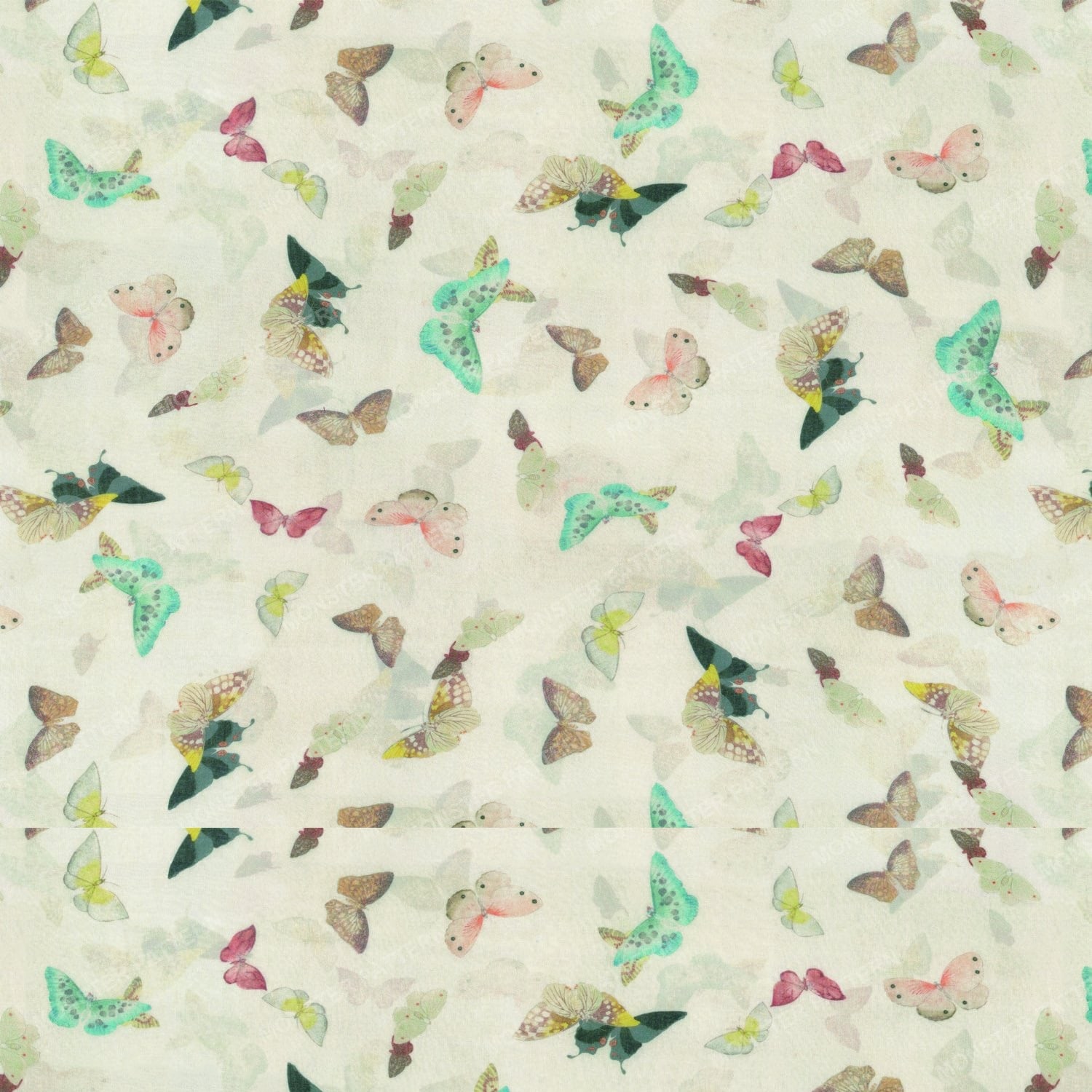 Butterfly Repeat Pattern — original textile pattern for nursery licensing