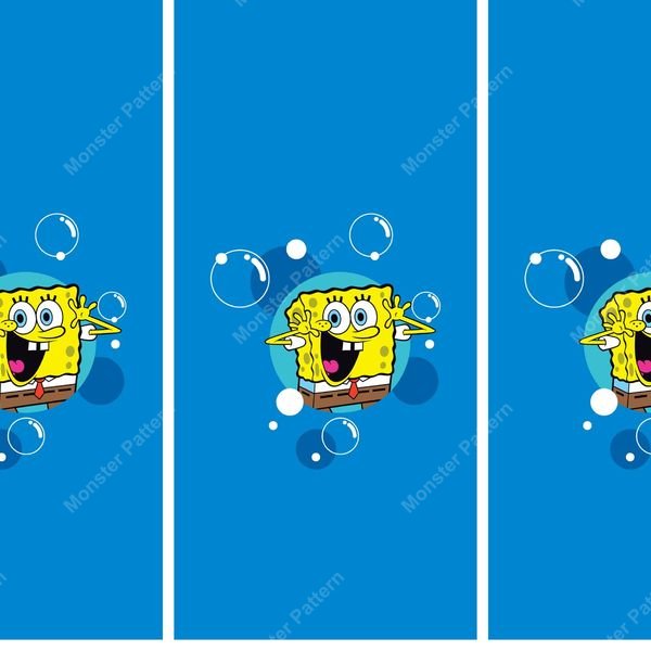 SpongeBob SquarePants Repeat — original textile pattern for lifestyle licensing