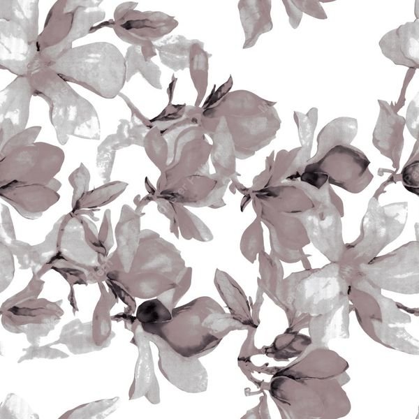 Watercolor Floral Repeat — original textile pattern for floral licensing