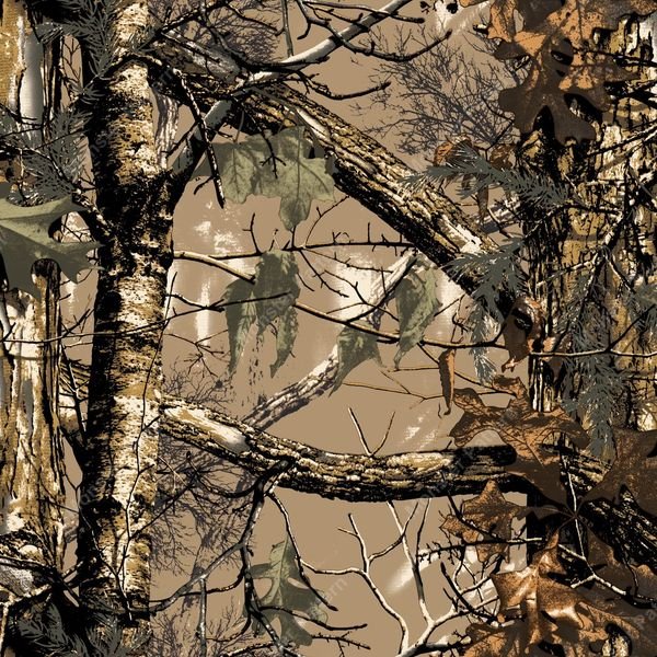 Tree Camouflage Pattern — original textile pattern for botanical licensing