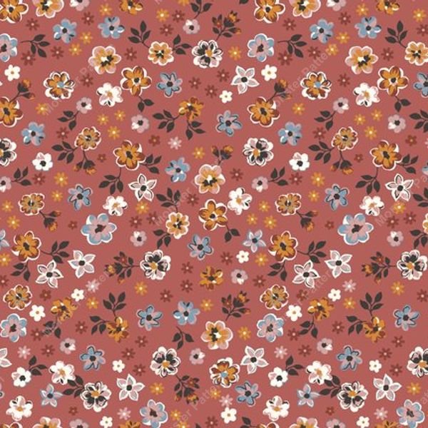 Small Floral Repeat Pattern — original textile pattern for floral licensing