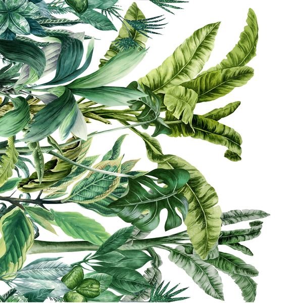 Tropical Foliage Repeat — original textile pattern for botanical licensing