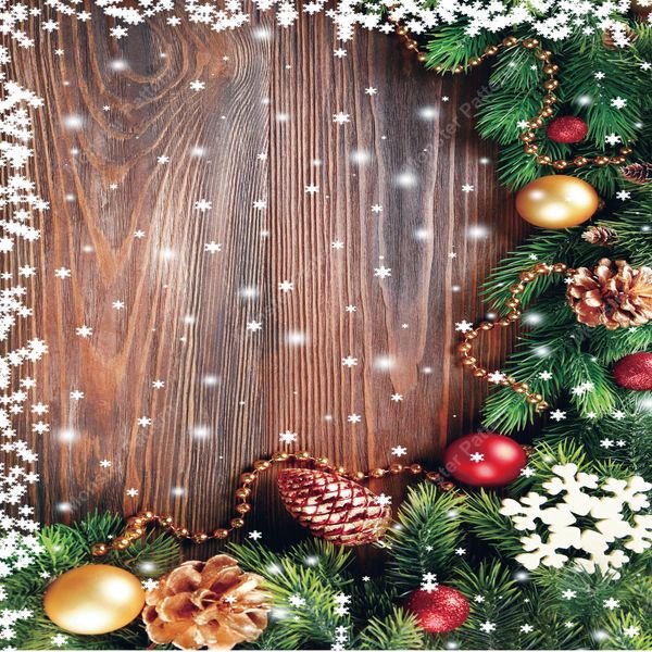 Christmas Wood Background — original textile pattern for tabletop licensing