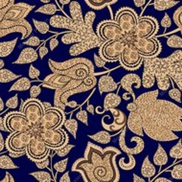 Brown Floral Repeat Pattern — original textile pattern for floral licensing