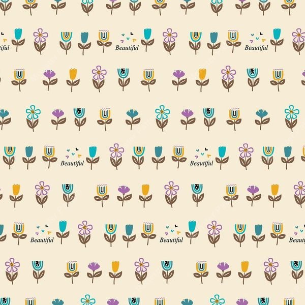 Pixelated Floral Grid — original textile pattern for floral licensing