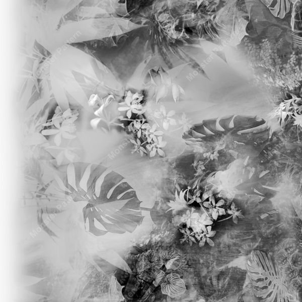 Tropical Foliage Repeat — original textile pattern for botanical licensing