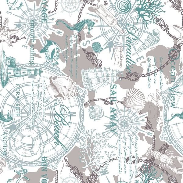 Abstract Botanical Repeat — original textile pattern for botanical licensing