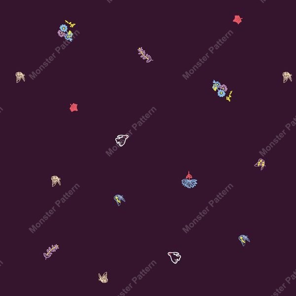 Pixelated Motif Pattern — original textile pattern for lifestyle licensing