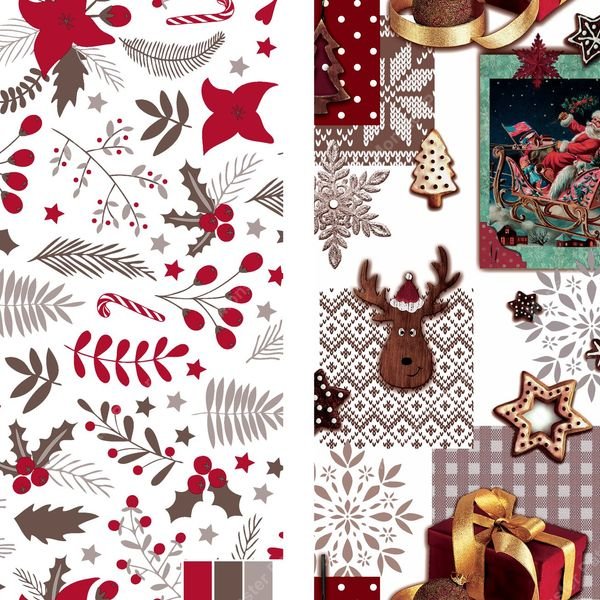 Christmas Holiday Pattern — original textile pattern for nursery licensing