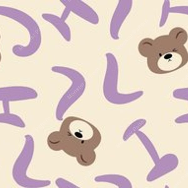 Purple Floral Stripe Pattern — original textile pattern for floral licensing