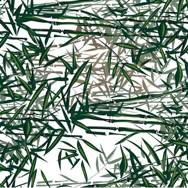 Bamboo Leaves Pattern — original textile pattern for botanical licensing