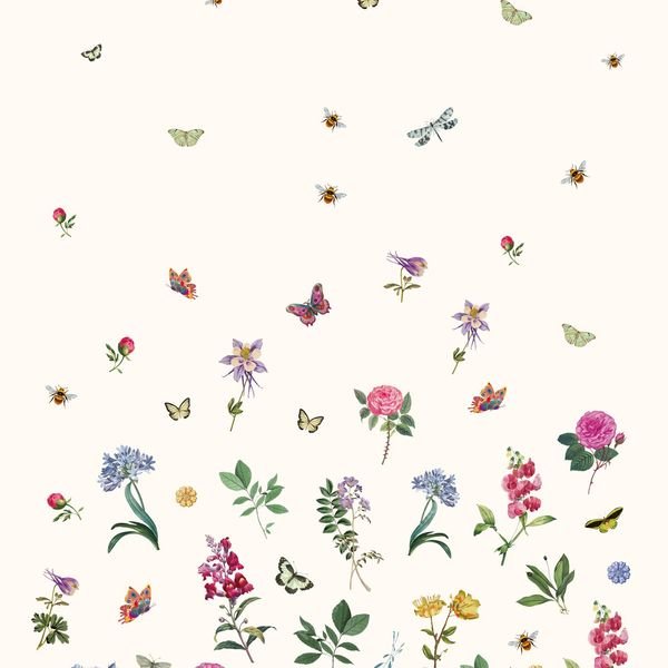 Floral Insect Garden Repeat — original textile pattern for nursery licensing