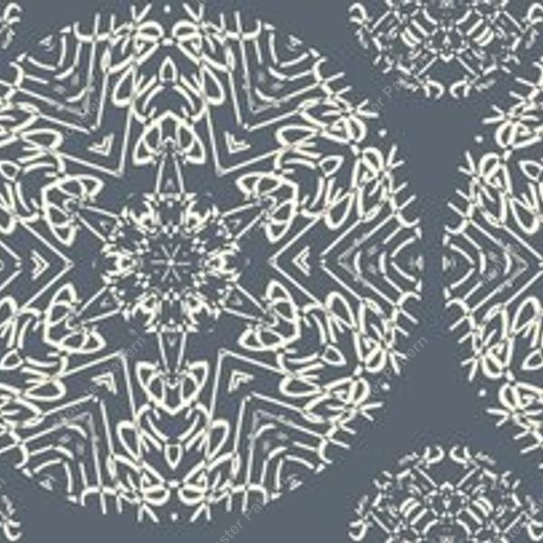 Circular Floral Repeat Pattern — original textile pattern for floral licensing