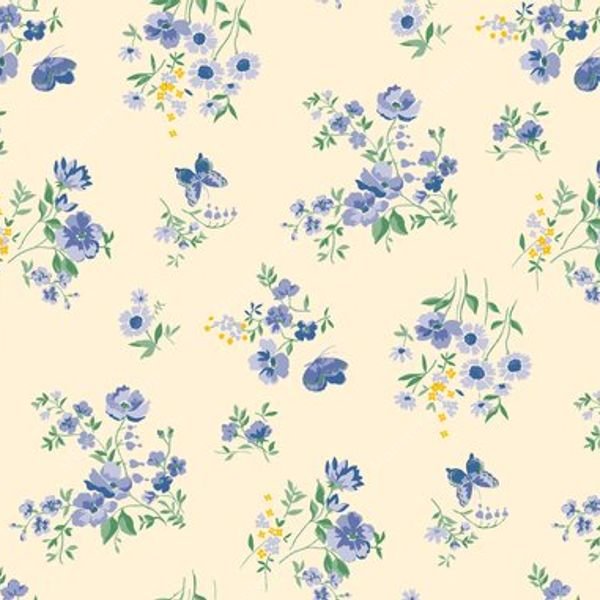 Small Floral Repeat Pattern — original textile pattern for floral licensing