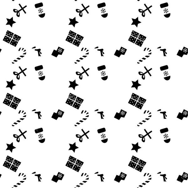 Holiday Icons Repeat Pattern — original textile pattern for nursery licensing