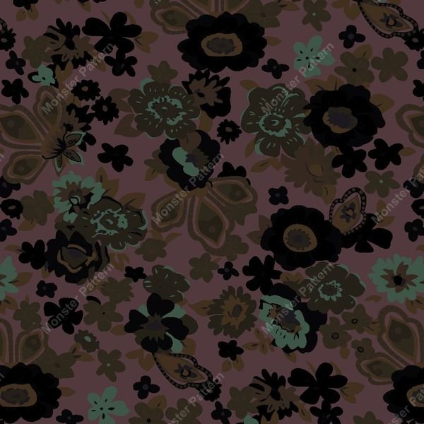 Floral Repeat Pattern — original textile pattern for floral licensing