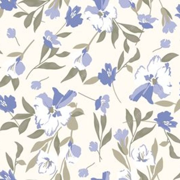 Small Floral Repeat Pattern — original textile pattern for floral licensing