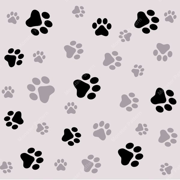 Paw Print Pattern — original textile pattern for nursery licensing