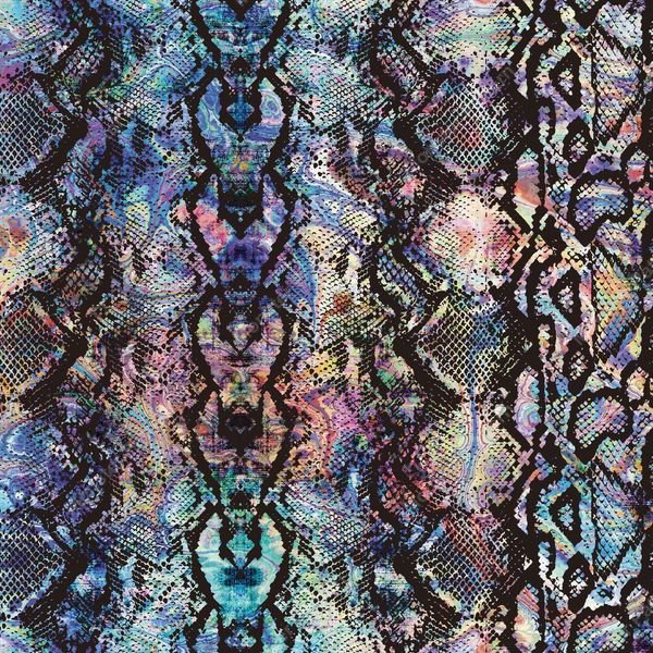 Iridescent Snake Skin Pattern — original textile pattern for nursery licensing