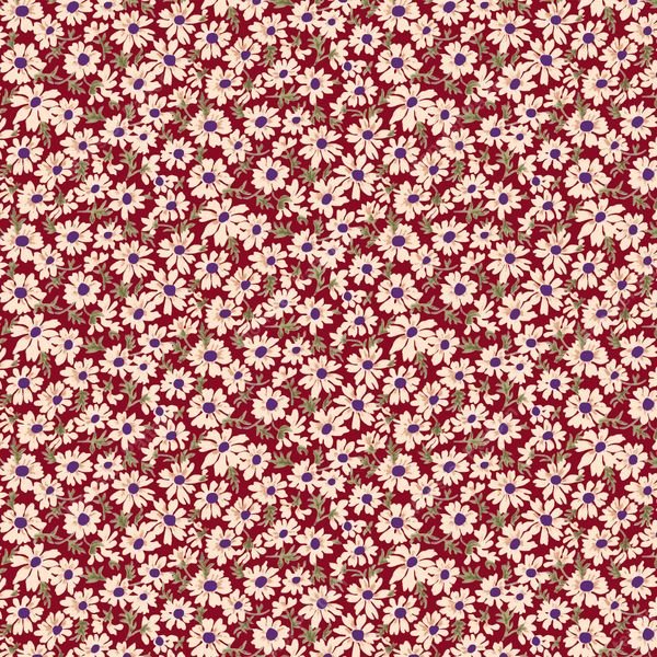 Small Daisy Pattern — original textile pattern for floral licensing